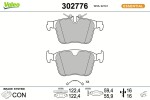VALEO Piduriklotsi komplekt,  ketaspidur ESSENTIAL 302776
