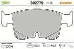 VALEO Piduriklotsi komplekt,  ketaspidur ESSENTIAL 302779