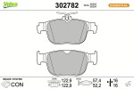 VALEO Piduriklotsi komplekt,  ketaspidur ESSENTIAL 302782