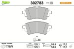 VALEO Piduriklotsi komplekt,  ketaspidur ESSENTIAL 302783