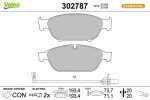 VALEO Piduriklotsi komplekt,  ketaspidur ESSENTIAL 302787