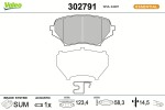 VALEO Piduriklotsi komplekt,  ketaspidur ESSENTIAL 302791