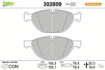 VALEO Piduriklotsi komplekt,  ketaspidur ESSENTIAL 302809