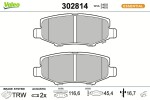 VALEO Piduriklotsi komplekt, ketaspidur ESSENTIAL 302814