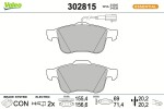 VALEO Piduriklotsi komplekt,  ketaspidur ESSENTIAL 302815