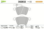 VALEO Piduriklotsi komplekt,  ketaspidur ESSENTIAL 302832