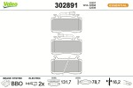 VALEO Piduriklotsi komplekt,  ketaspidur ESSENTIAL 302891