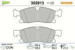 VALEO Piduriklotsi komplekt,  ketaspidur ESSENTIAL 302913
