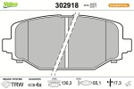 VALEO Piduriklotsi komplekt,  ketaspidur ESSENTIAL 302918