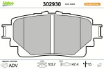 VALEO Piduriklotsi komplekt, ketaspidur ESSENTIAL 302930