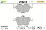 VALEO Piduriklotsi komplekt,  ketaspidur ESSENTIAL 302952