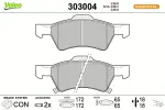 VALEO Piduriklotsi komplekt,  ketaspidur ESSENTIAL 303004