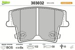 VALEO Piduriklotsi komplekt,  ketaspidur ESSENTIAL 303032