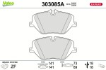 VALEO Piduriklotsi komplekt,  ketaspidur EXPERT 303085A