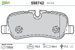 VALEO Piduriklotsi komplekt,  ketaspidur 598742