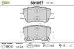 VALEO  Piduriklotsi komplekt,ketaspidur 601057