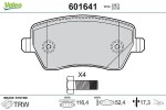VALEO  Piduriklotsi komplekt,ketaspidur 601641
