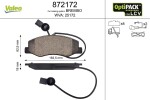 VALEO Piduriklotsi komplekt,  ketaspidur OPTIPACK for LCV 872172