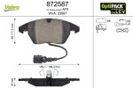 VALEO Piduriklotsi komplekt,  ketaspidur OPTIPACK for LCV 872587