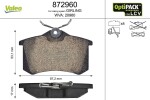 VALEO Piduriklotsi komplekt,  ketaspidur OPTIPACK for LCV 872960