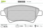 VALEO Piduriklotsi komplekt,  ketaspidur 598558