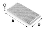 Filter,  salongiõhk VALEO PROTECT 698710