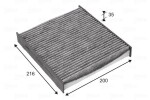 Filter,  salongiõhk VALEO PROTECT 715725