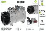Kompressor,  kliimaseade VALEO CORE-FLEX 12V 690202