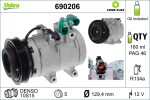 Kompressor,  kliimaseade VALEO CORE-FLEX 12V 690206