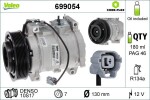 Kompressor,  kliimaseade VALEO CORE-FLEX 12V 699054