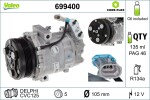 Kompressor,  kliimaseade VALEO CORE-FLEX 12V 699400