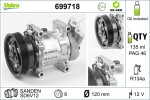 Kompressor,  kliimaseade VALEO RE-GEN - STANDARD EXCHANGE 12V 699718