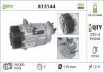 Kompressor,  kliimaseade VALEO ORIGINS NEW OE TECHNOLOGY 12V 813144