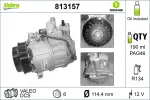 Kompressor,  kliimaseade VALEO ORIGINS NEW OE TECHNOLOGY 12V 813157