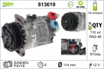 Kompressor,  kliimaseade VALEO RE-GEN - STANDARD EXCHANGE 12V 813619