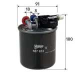 VALEO Kütusefilter 587612
