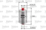 VALEO Kütusefilter 587215