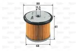 VALEO Kütusefilter 587900