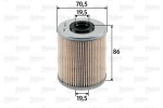 VALEO  Kütusefilter 587917