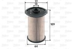 VALEO  Kütusefilter 587925