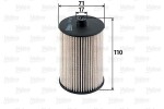VALEO  Kütusefilter 587926