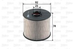 VALEO  Kütusefilter 587927