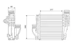 VALEO turbo radiaator (intercooler) 818290