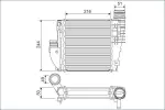 VALEO turbo radiaator (intercooler) 822927