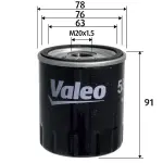 VALEO  Õlifilter 586156