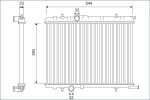 VALEO Radiaator,  mootorijahutus 701124