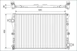 VALEO Radiaator,  mootorijahutus 701142