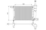 VALEO Radiaator,  mootorijahutus 701184