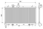 VALEO Radiaator,  mootorijahutus 701204