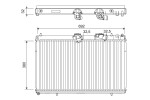 VALEO Radiaator,  mootorijahutus 701214